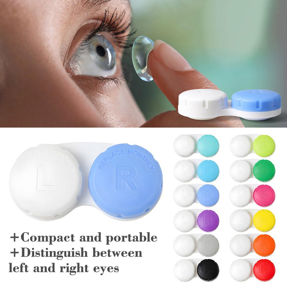 Travel Video Accessories - Multicolour Lenses Box Holder Travel Bottles