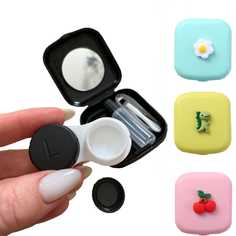 Travel Video Accessories - Mini Contact Lens Case Solid Colour