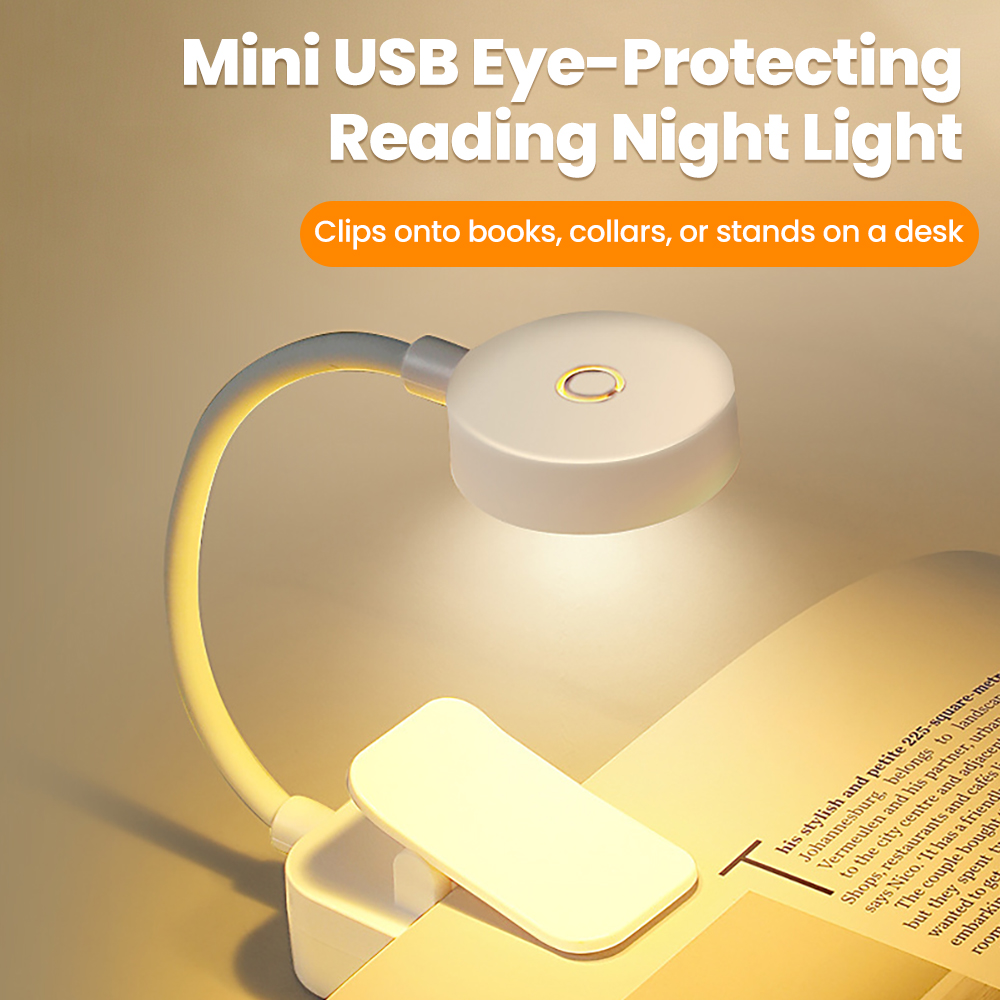 Travel Reading Accessories - Battery Powered LED Book Light Clip