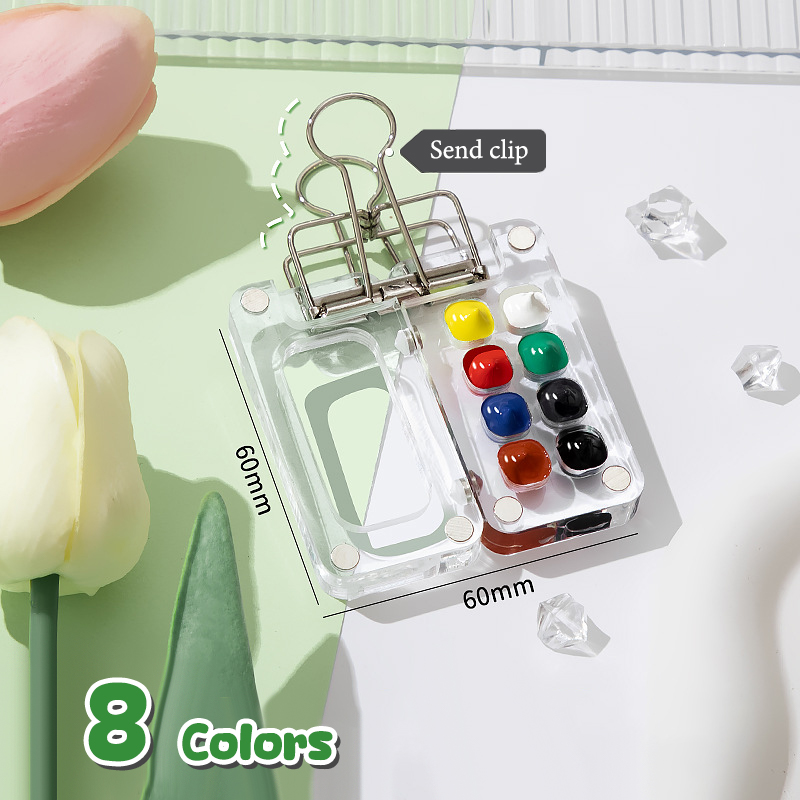 Travel Accessories Drawing - Portable Pocket Watercolor Paint Palette Travel