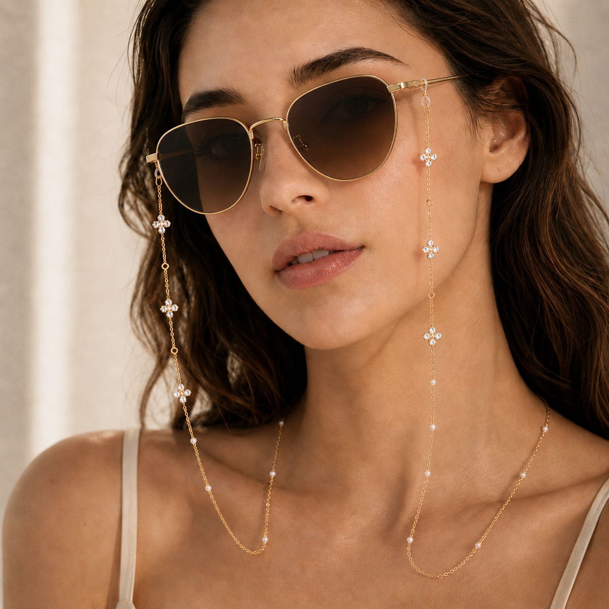 Eyeglass Chain Crystal Rhinest - đánh giá và giá Travel Reading Accessories