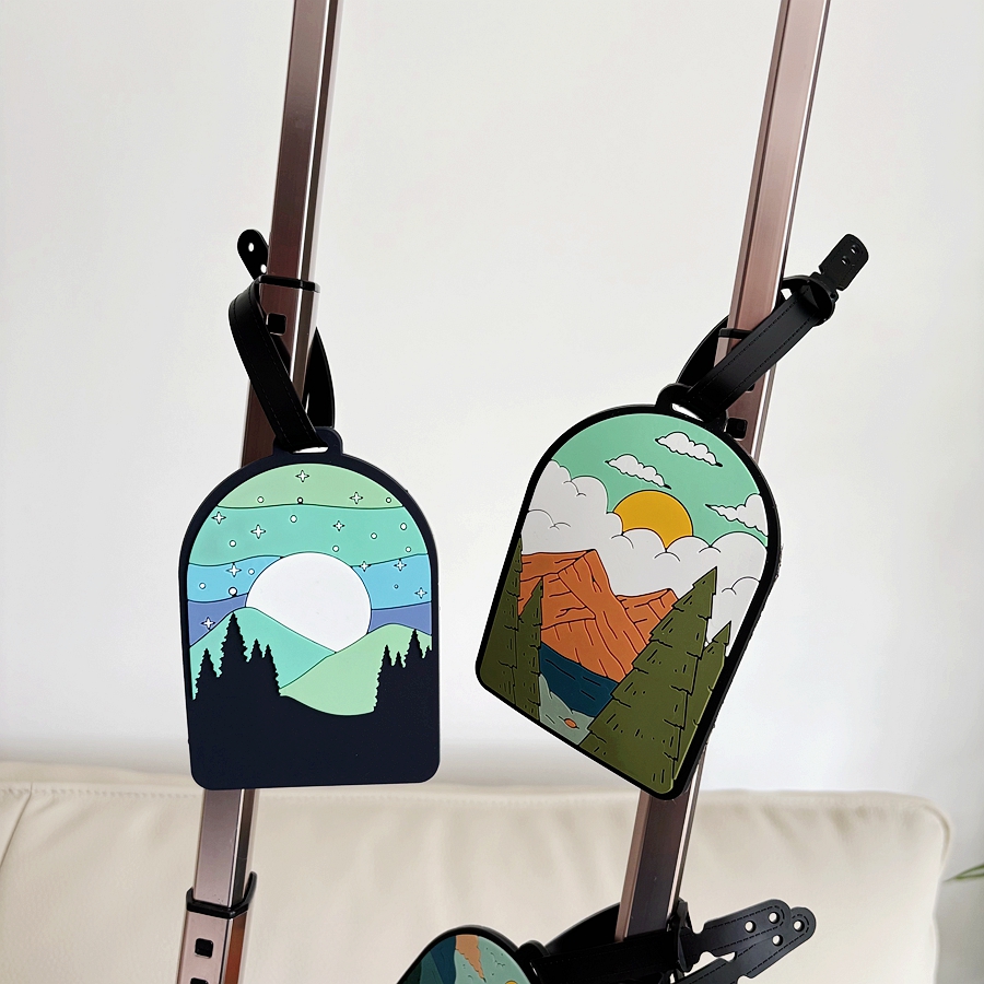 1/3/6pcs landscape luggage tag - đánh giá và giá Travel Accessories Personalised