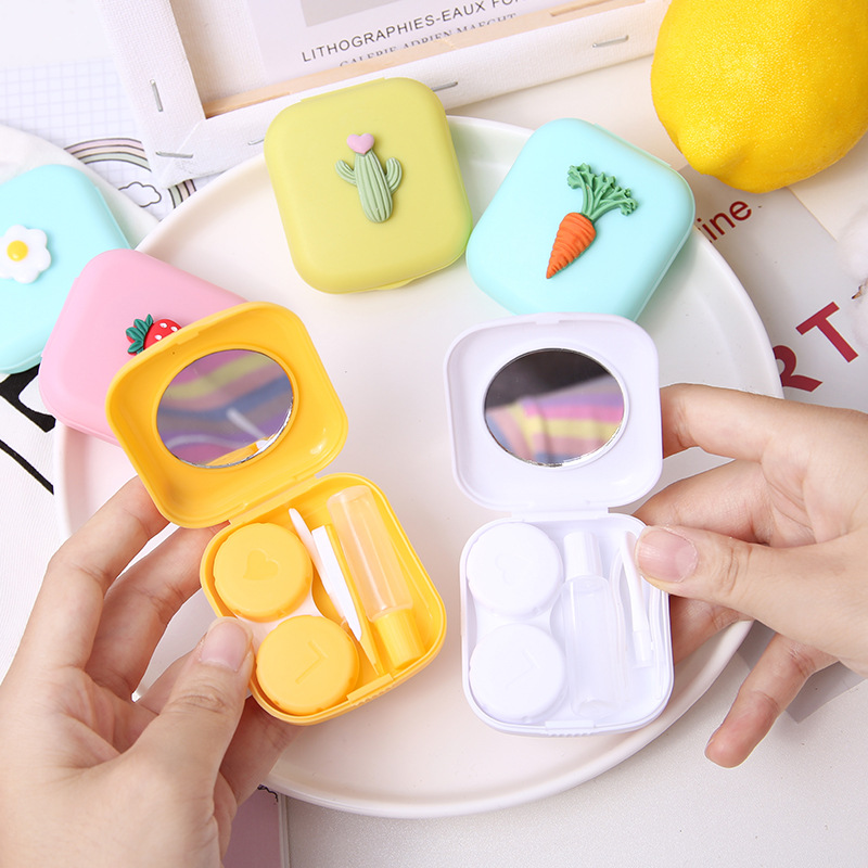 Mini Contact Lens Case Solid C - đánh giá và giá Travel Video Accessories