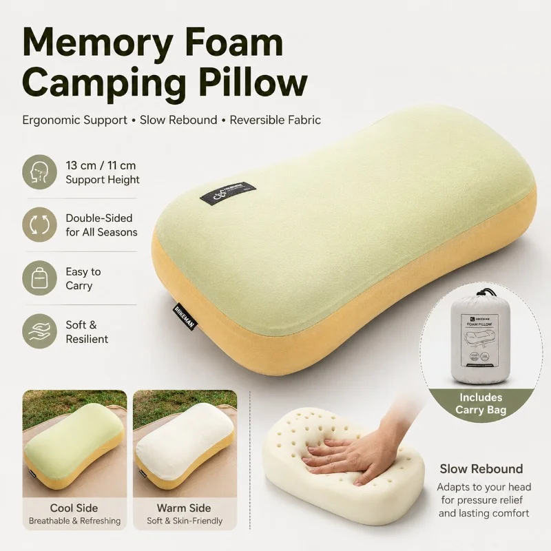 Ultralight Portable Pillow Mem - đánh giá và giá Travel Accessories Pillow