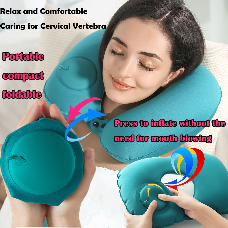 Portable Flocking Inflatable N - đánh giá và giá Travel Accessories Pillow