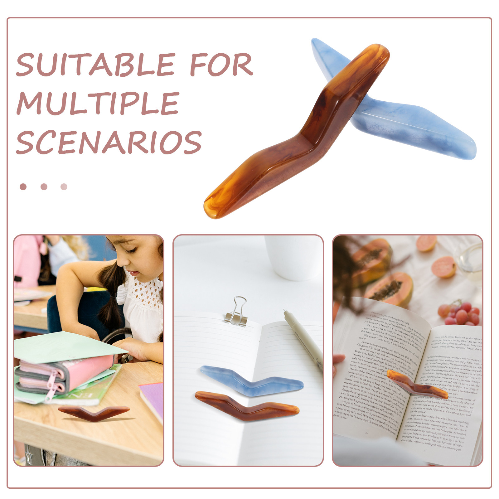2Pcs Resin Thumb Book Page Hol - đánh giá và giá Travel Reading Accessories