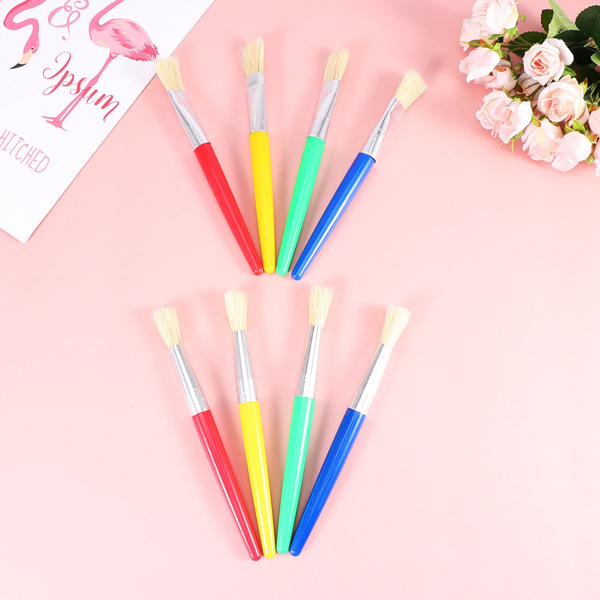 8Pcs Painting Brush Set Bristl - đánh giá và giá Travel Accessories Drawing