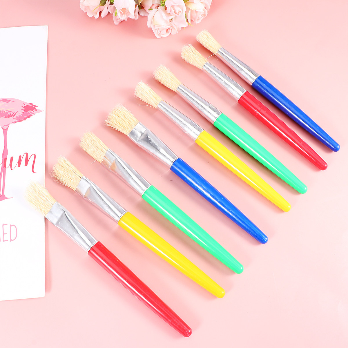 8Pcs Painting Brush Set Bristl - đánh giá và giá Travel Accessories Drawing