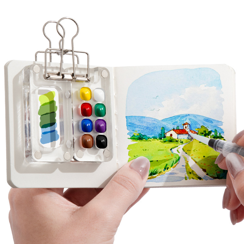 Portable Pocket Watercolor Pai - đánh giá và giá Travel Accessories Drawing
